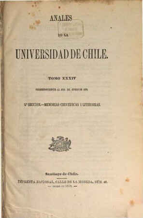 Anales de la Universidad de Chile : memorias científicas y literarias. 34. 1870