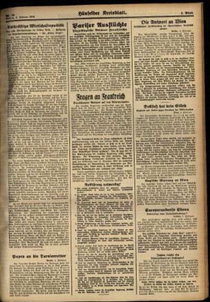 Zweite Ausgabe vom Montag, den 05. Februar 1934.
