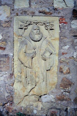 Epitaph in der Kirchenwand