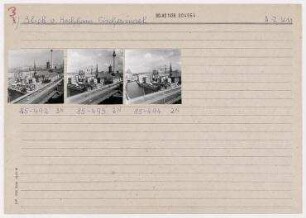 Stadtpanoramen von einem Hochhaus auf der Fischerinsel. Berlin, Mitte, Mühlendamm/Poststraße