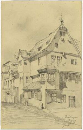 Wohnhäuser in Büdingen, Straßenzug