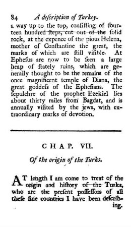 CHAP. VII. - Of the origin of the Turks