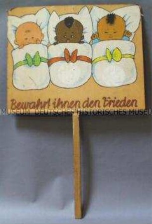 Transparent "Bewahrt ihnen den Frieden"