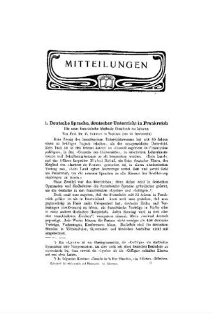 Deutsche Sprache, deutscher Unterricht in Frankreich : die neue französische Methode Deutsch zu lehren