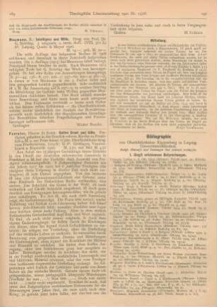 189-190 [Rezension] Foerster, Erich, Gottes Ernst und Güte. Predigten