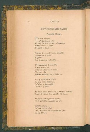 De Vicente Basso Maglio : Panoplia Bárbara