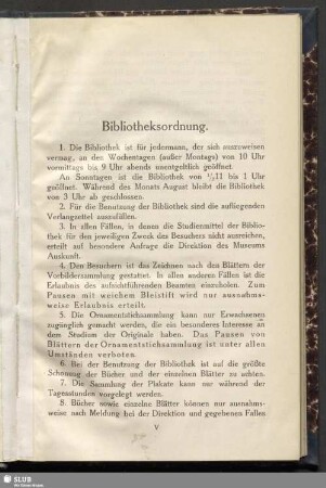 Bibliotheksordnung