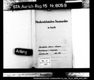 Eisenbahn Ihrhove - Neuschanz: Enteignungen im Amt Weener