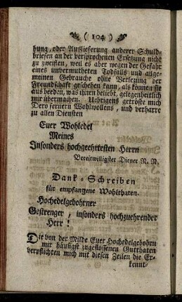 Dank-Schreiben - Erinnerungs-Schreiben