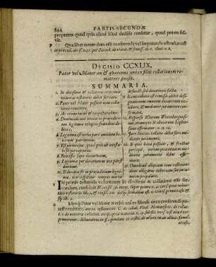 Decisio CCXLIX. - Decisio CCLVII.