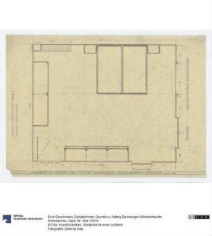 Schlafzimmer, Grundriss (Auftrag Bamberger)