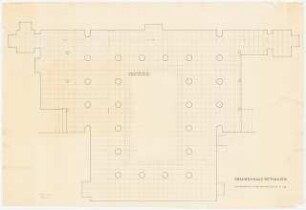 Evangelisches Diakonissenkrankenhaus Bethanien, Berlin-Kreuzberg Umbau. Hauptgebäude: Fliesenplan Eingangshalle 1:20