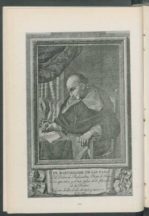 D. Fr. Bartolomé de las Casas. [Retrato]