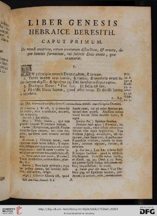 Liber Genesis Hebraice Beresith