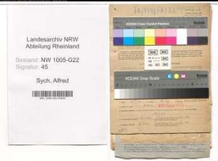 Entnazifizierung Alfred Sych , geb. 16.09.1905 (Lagerist)