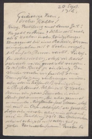 Brief von Richard Scheibe an Georg Kolbe und Benjamine Kolbe