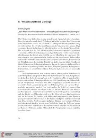 Wie Pflanzenzellen sich teilen – eine erfolgreiche Alternativstrategie