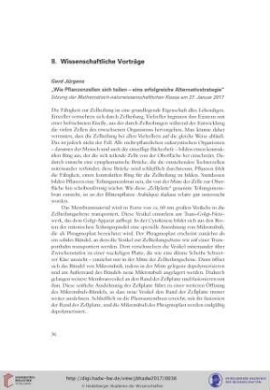 Wie Pflanzenzellen sich teilen – eine erfolgreiche Alternativstrategie