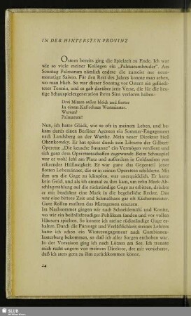 In Der Hintersten Provinz