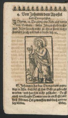 4. Von Johanne dem Apostel und Evangelisten.