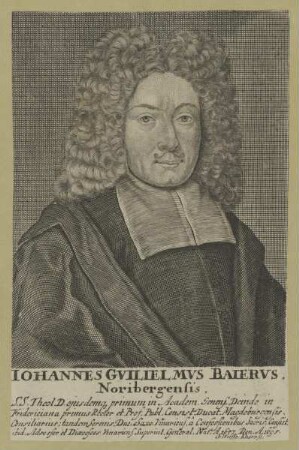 Bildnis des Iohannes Guilielmus Baierus