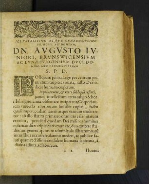 Illvstrissimo ... Dn. Avgvsto IV ...