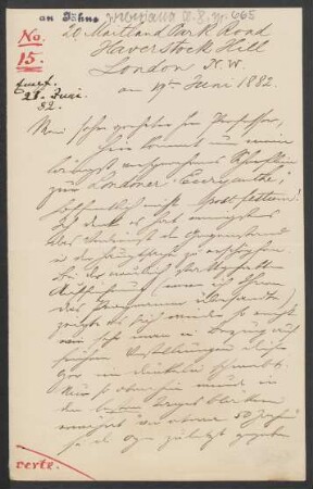Brief an Friedrich Wilhelm Jähns : 19.06.1882