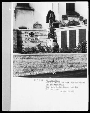 Denkmal für dei Gefallenen beider Weltkriege