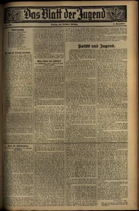 Zweite Ausgabe vom Mittwoch, den 07. Dezember 1932.