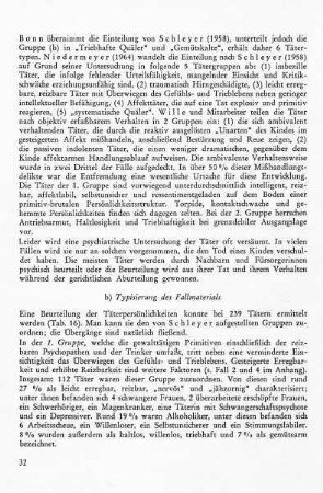 b) Typisierung des Fallmaterials