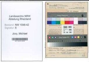 Entnazifizierung Michael Jovy , geb. 04.03.1920 ()