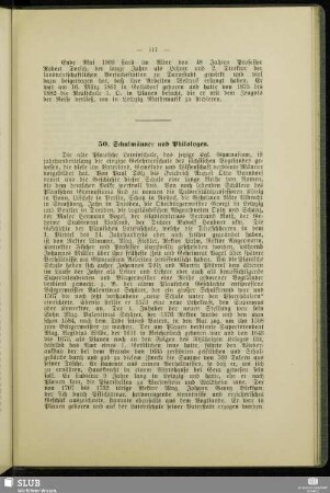 50. Schulmänner und Philologen