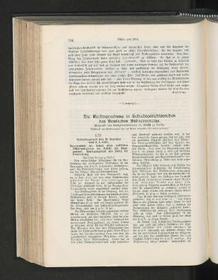 Die Rechtssprechung in Schiedsgerichtssachen des Deutschen Bühnenvereins
