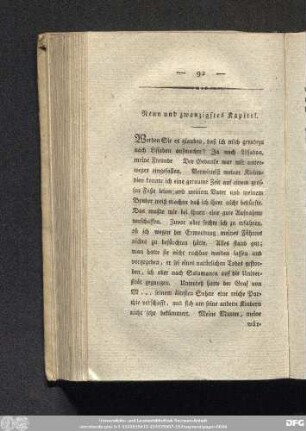 Neun und zwanzigstes Kapitel.