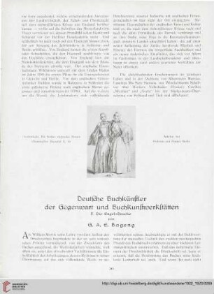 4/5: Deutsche Buchkünstler der Gegenwart und Buchkunstwerkstätten, [1] : die Engel-Drucke