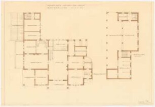Garten J. Neven DuMont, Köln-Marienburg: Wohnhaus Grundriss Erdgeschoss 1:100