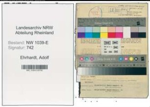 Entnazifizierung Adolf Ehrhardt , geb. 14.01.1886 (Abnahmebeamter)