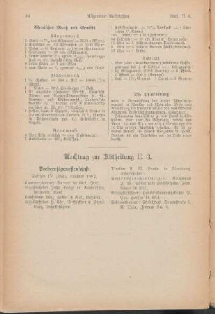 Nachtrag zur Abtheilung II. 3.