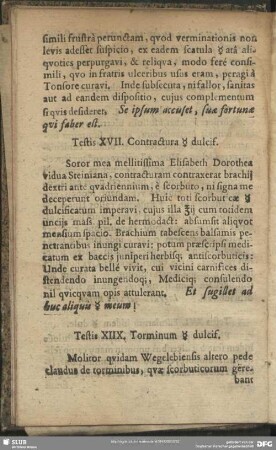 Testis XVII. Contractura [Quecksilber] dulcif.