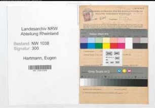 Entnazifizierung Eugen Hartmann , geb. 28.03.1891 (Vermessungstechniker)