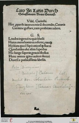Cato Jn Latin