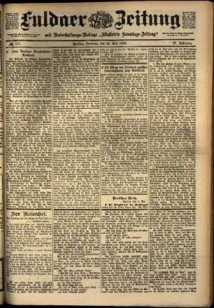 Ausgabe vom Dienstag, den 22. Mai 1900.