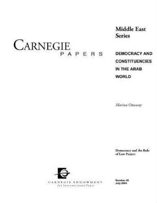 Democracy and constituencies in the Arab world