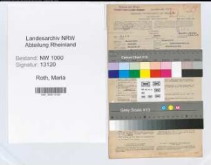 Entnazifizierung Maria Roth, geb. 21.12.1912 (Stenotyp.)
