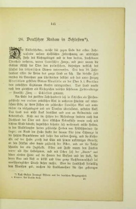 26. Deutscher Anbau in Schlesien