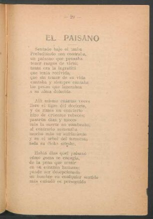 El paisano