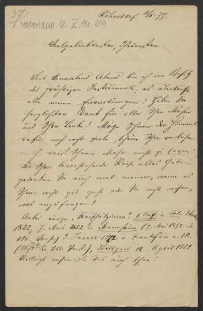 Brief an Friedrich Wilhelm Jähns : 18.06.1877
