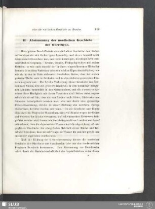 II. Abstammung der nordischen Geschiebe der Oderebene