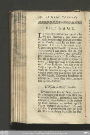 L'Oiseau de verité: Conte.