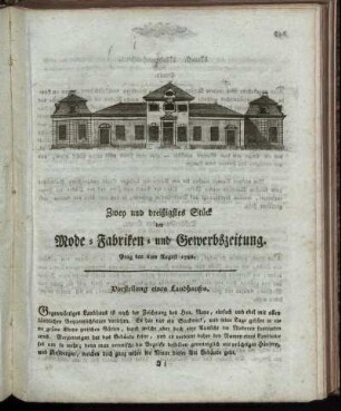 Zwey und dreißgistes Stück. Prag den 6ten August 1788.